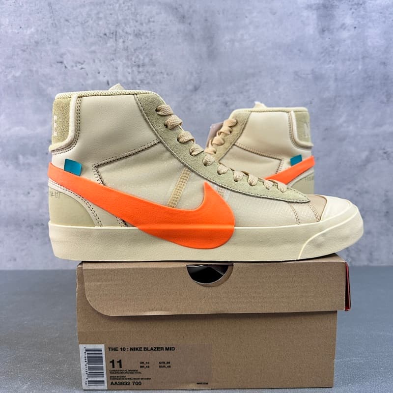 ¥280【TOP】Off-White X NK Blazer Mid OW联名款开拓者36-48 南瓜色 A3832-700