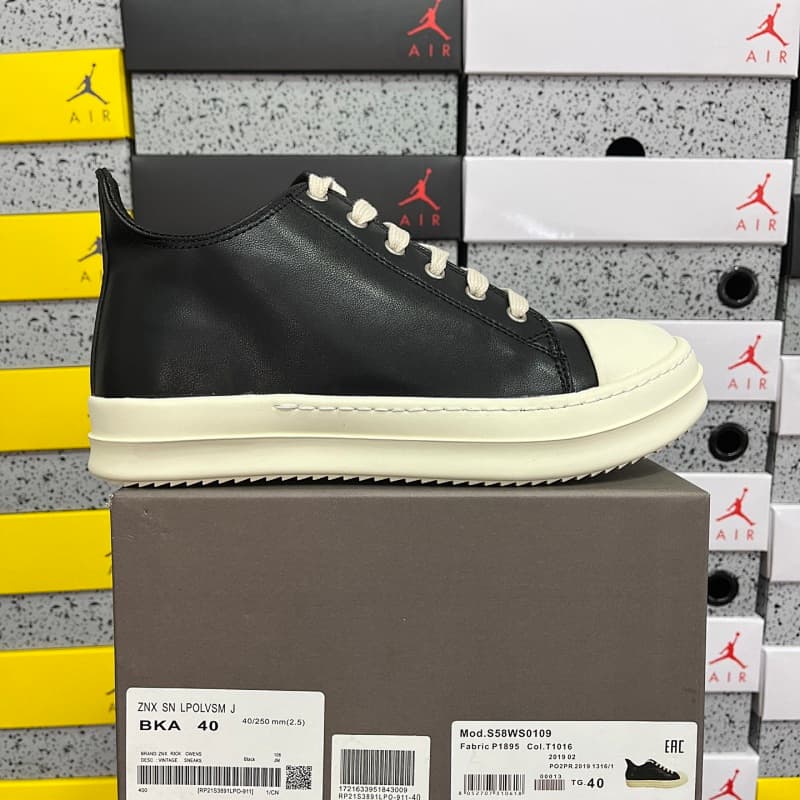 180Y 【OK Batch】Rick Owens Drkshdw 35-46 全黑皮面