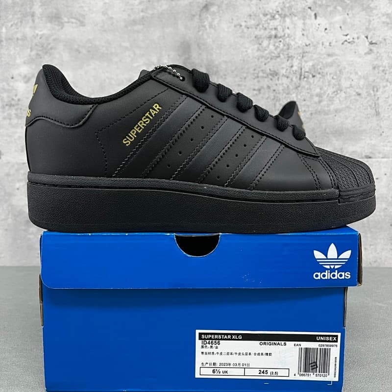 ¥170 绿X Batch AD Originals Superstar ID4656黑金 厚底