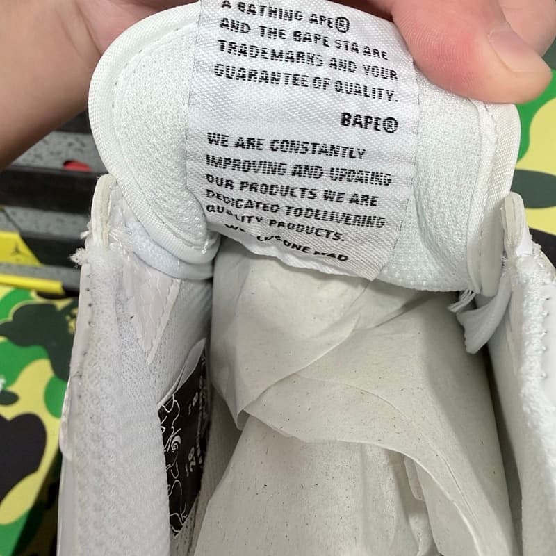 10 95Y 【WZ Batch】Bape 36-46 0ZXSHMCUSTOMK 白色