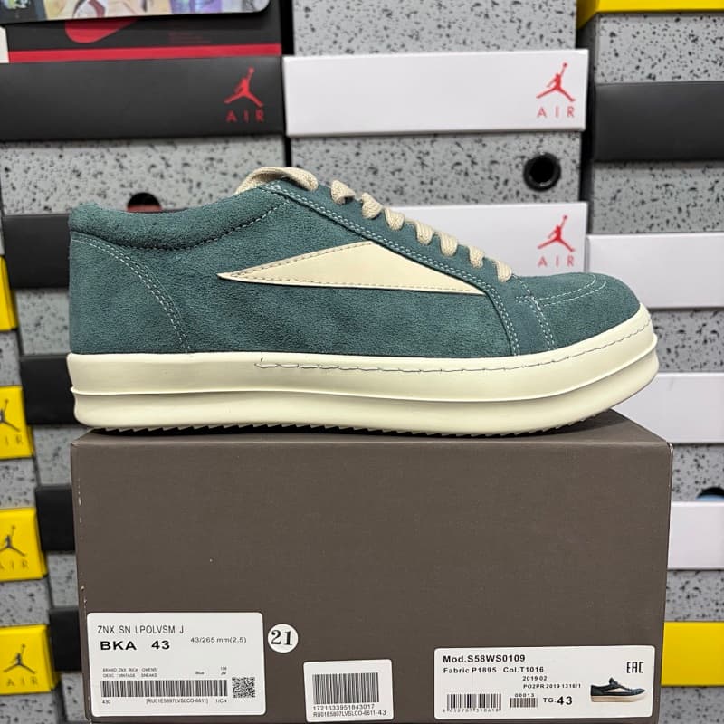 180Y 【OK Batch】Rick Owens Drkshdw 35-46 绿白麂皮