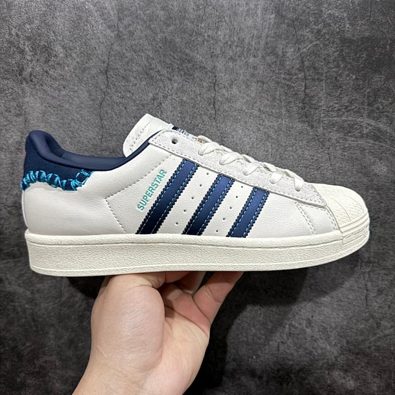 ¥120 绿X Batch AD Originals Superstar ID1139 白蓝