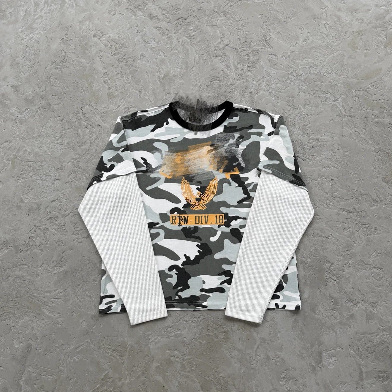 Evil – Eagle Camouflage Fake Two-Piece Long-Sleeve