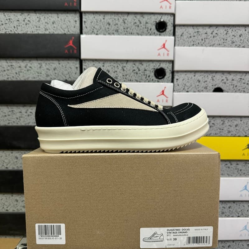 420Y【GZ batch】RO / Rick Owens 瑞克·欧文斯(36-46)帆布黑白