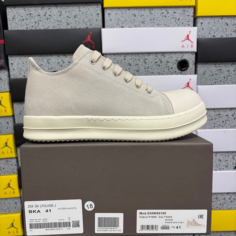180Y 【OK Batch】Rick Owens Drkshdw 35-46 米白麂皮