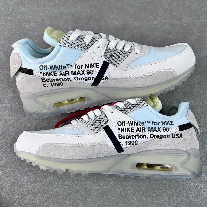 9 ¥360【OWF Batch】OFF-WHITE x NK Air MAX 90 The Ten OW 联名白色 AA7293-100