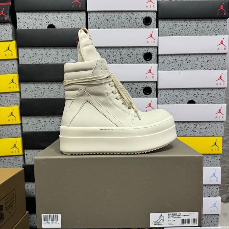 500Y【GZ batch】RO / Rick Owens 瑞克·欧文斯(36-46)倒三角厚底全白