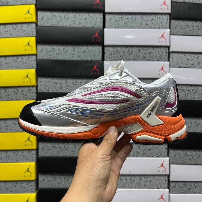 RAF SIMONS RESPONSE TRAIL laranja e prata e roxo HR830002S 39-45
