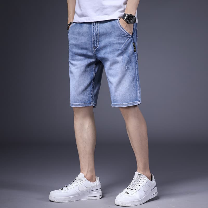 Shorts Jeans Masculina Estilo Coreano