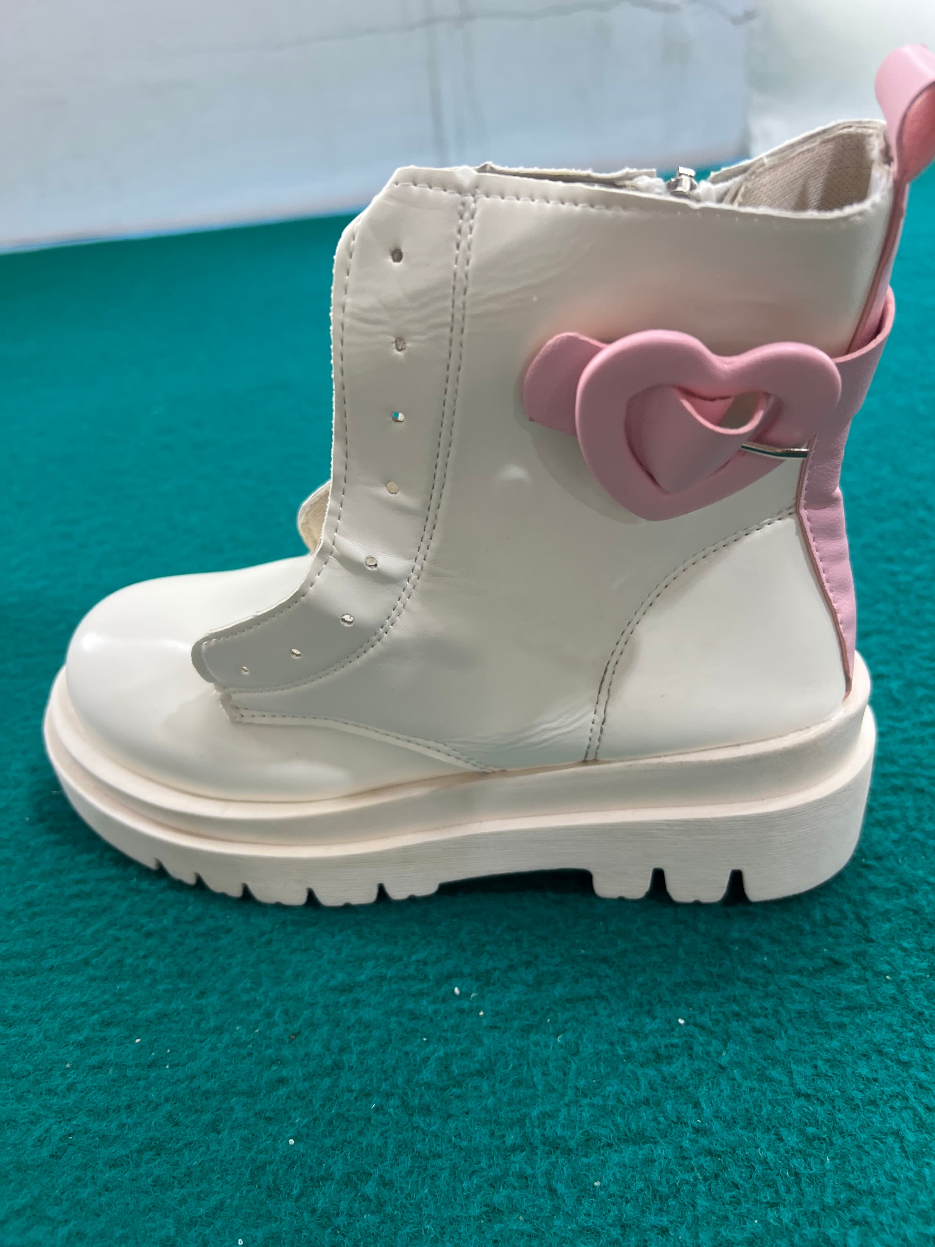 Botas Martin Femininas Rosa Amor Inverno