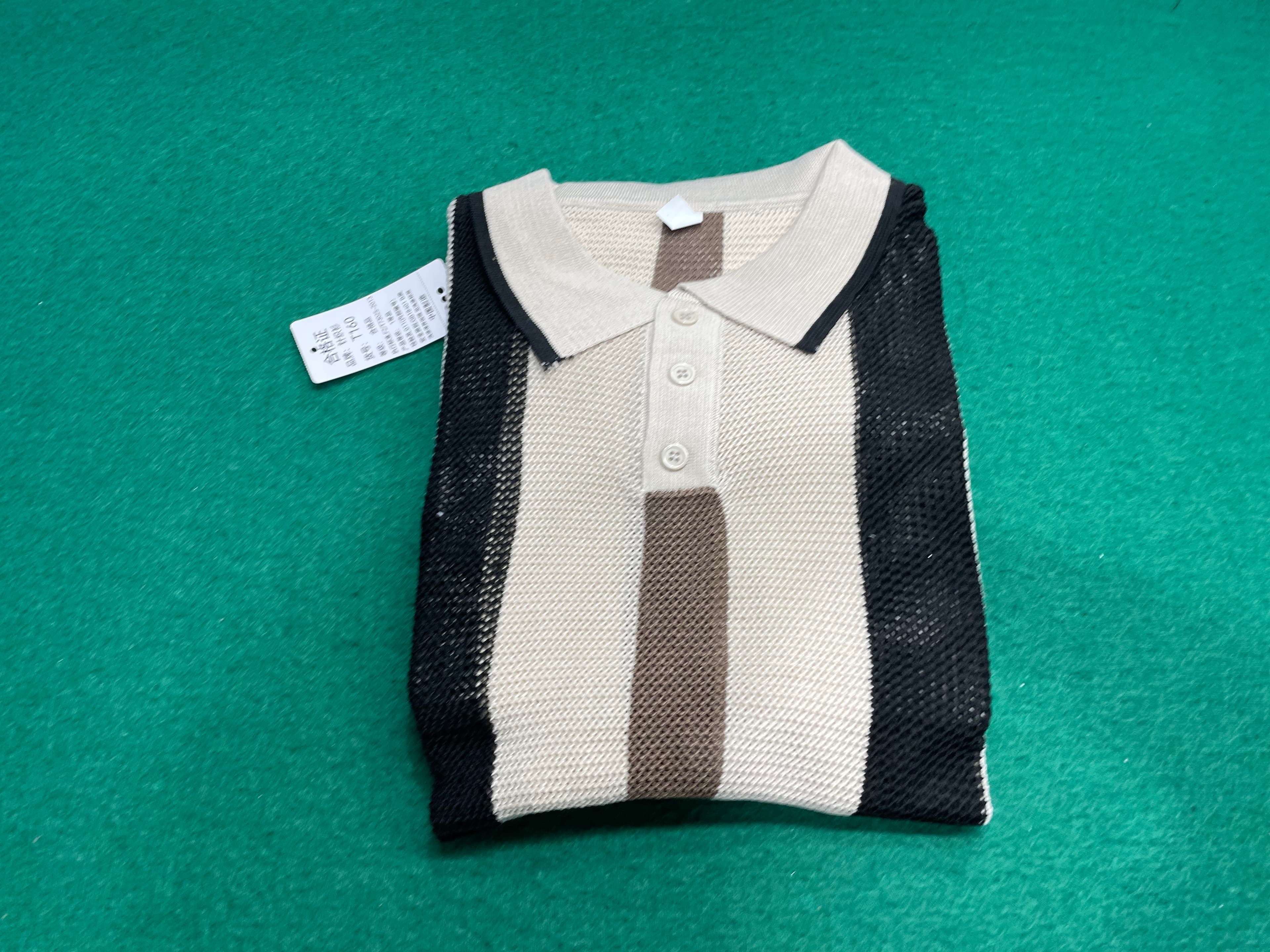 Artistic Striped Men's T-Shirt