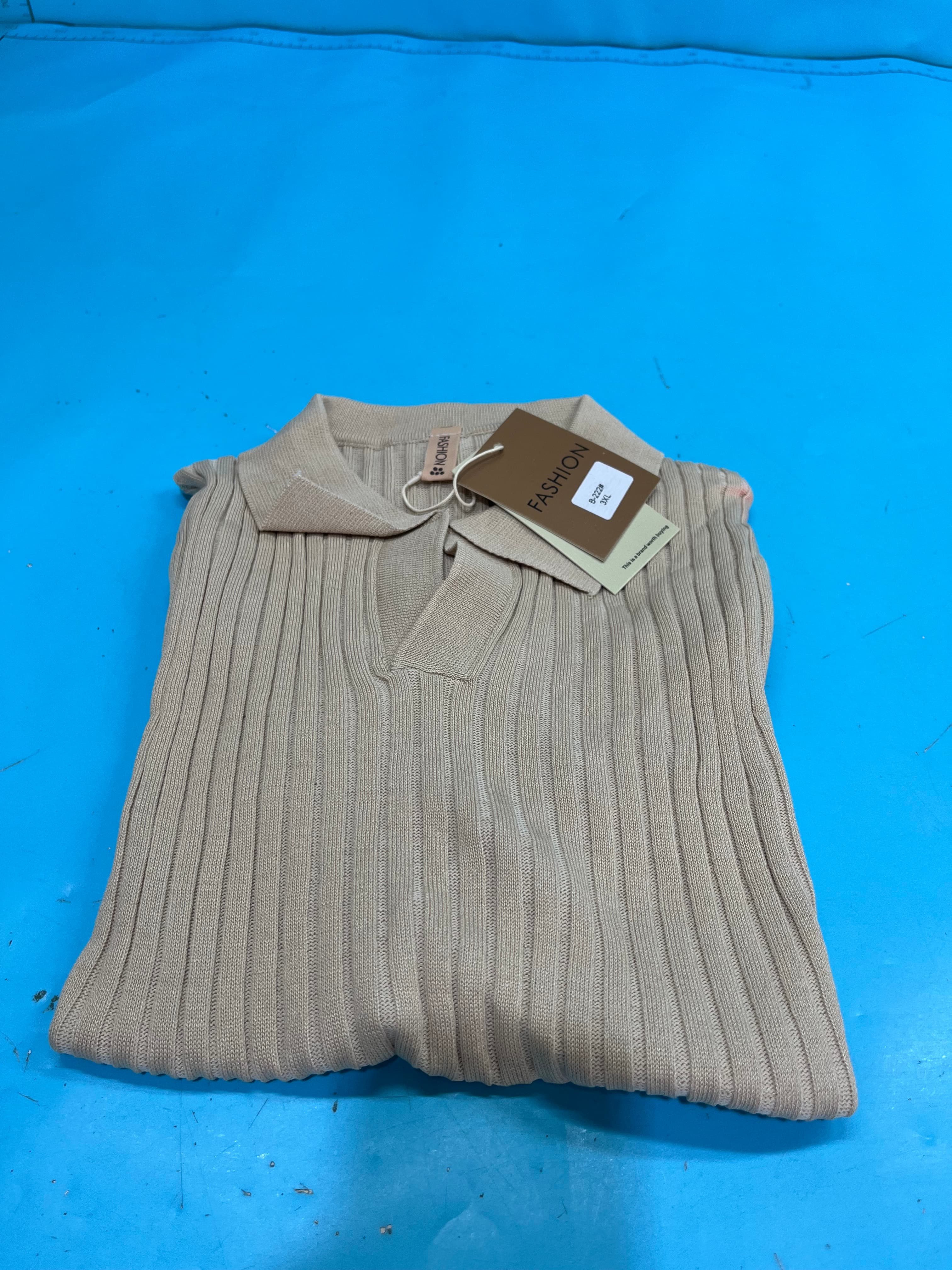 Summer Striped Short-sleeved POLO Sugiyama Men's Korean-style Slim-fit Lel Solid Color Casual Thin Half-sleeved Fashionable Knitted Top