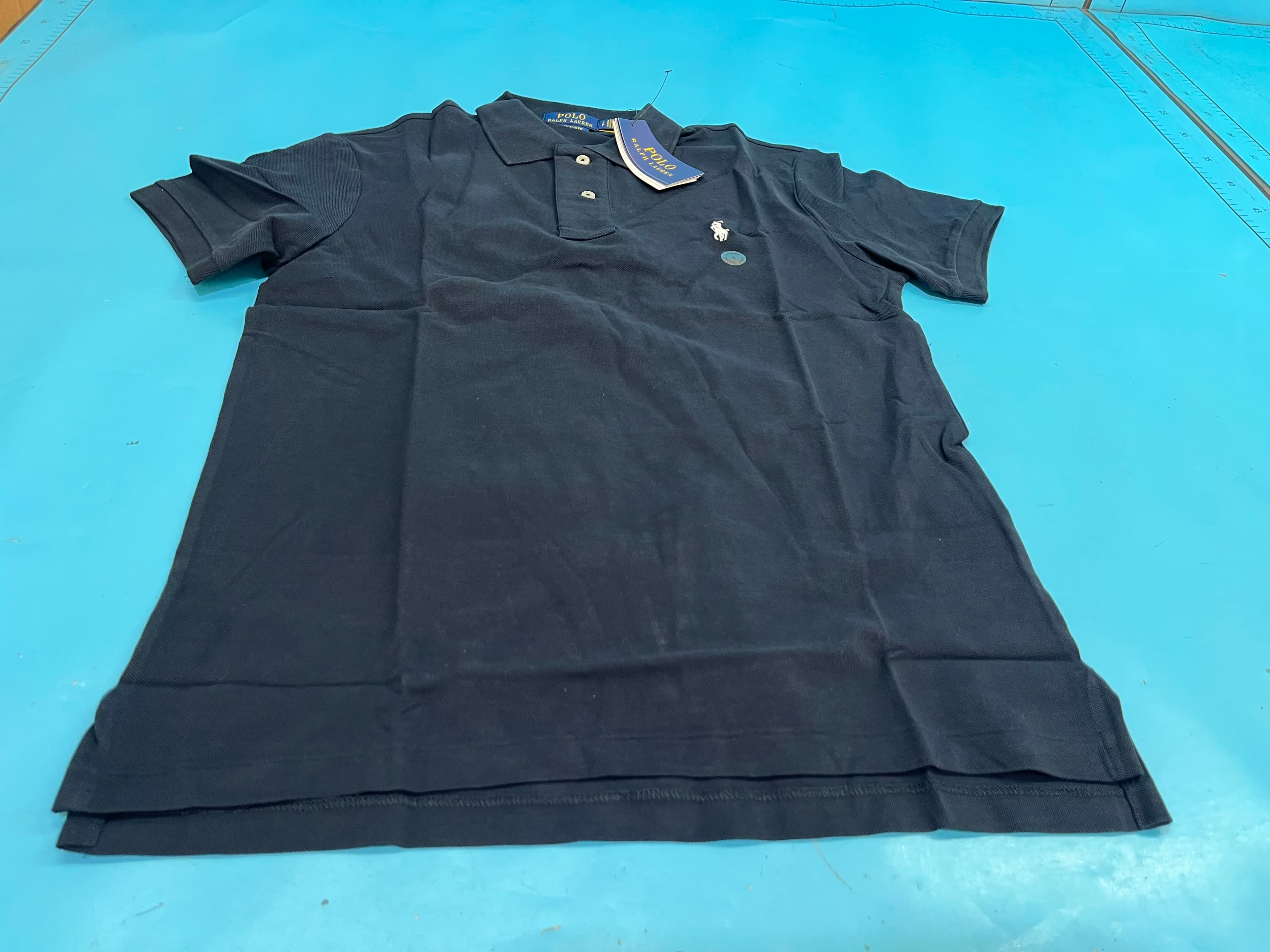 Camisa Polo Masculina Ralph Lauren de Manga Curta para Primavera e Verão com Logo RL Bordado, Camiseta de Algodão Puro, Roupa Casual para Homens