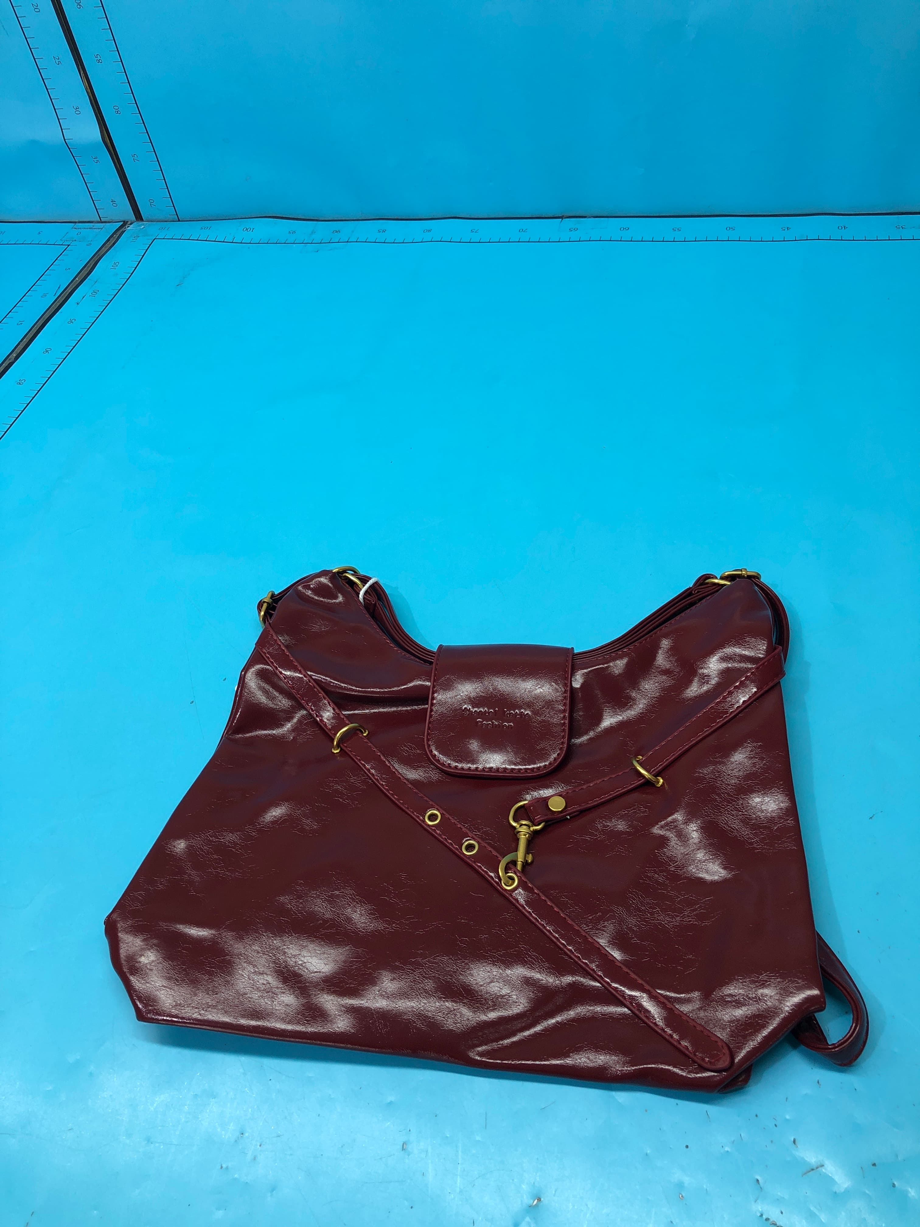 Ur Simple Red Backpack Bridal Wedding Bag Women's 2025 New Trendy Large Capacity Student Backpack Shoulder Tote Bag
