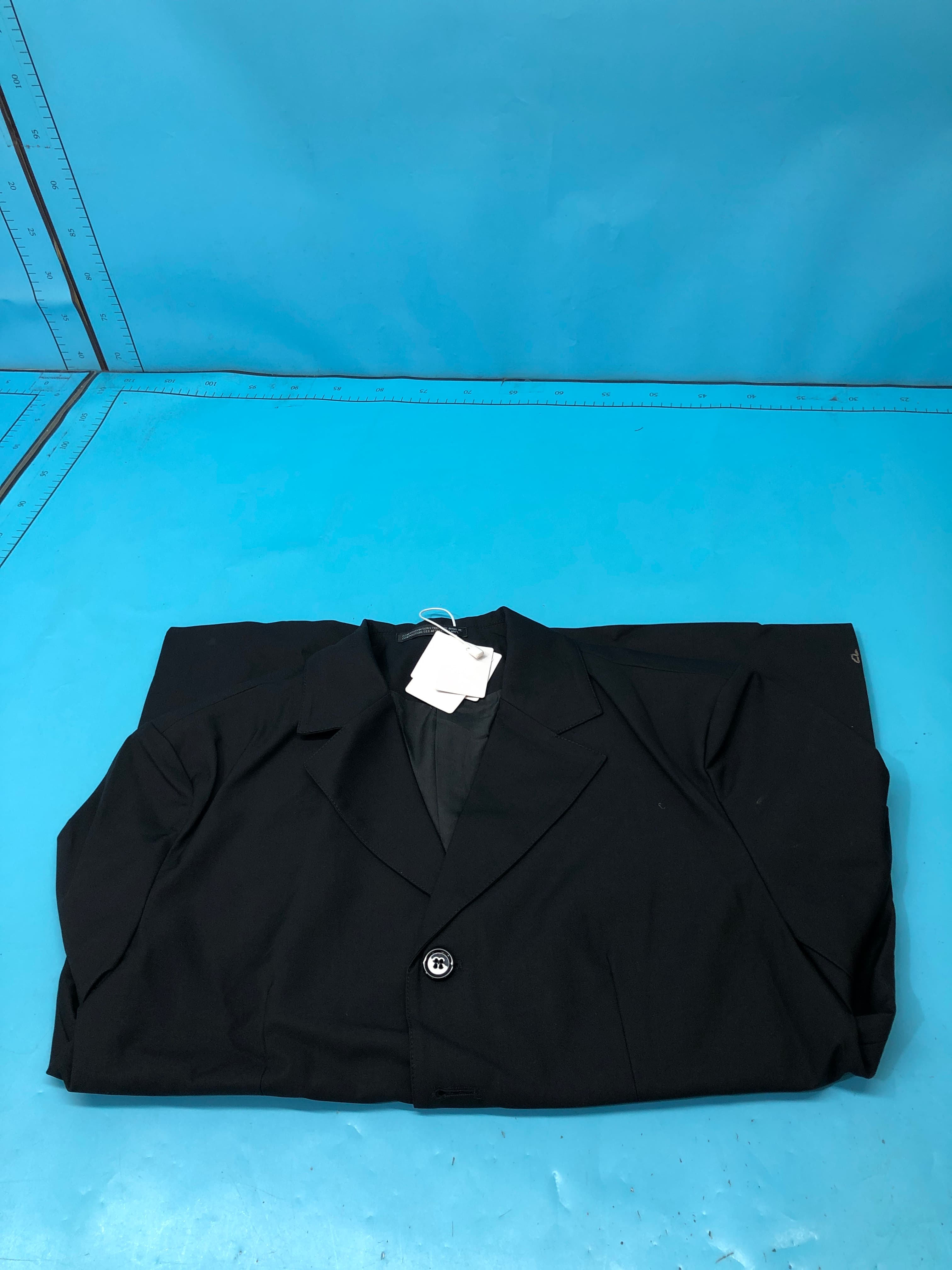 Niche style design single Outwear black silhouette silm Casual suit gabardine suit