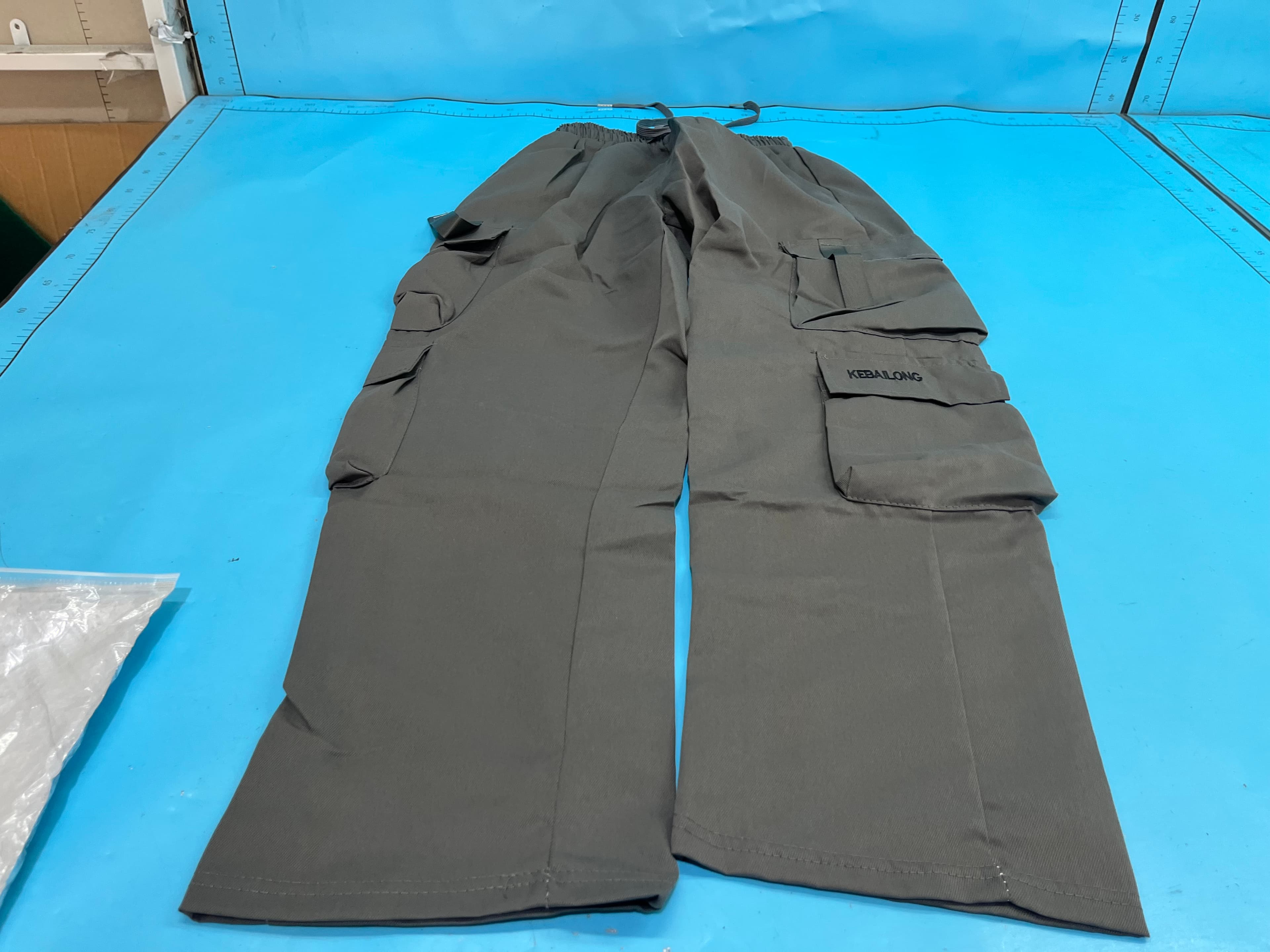 Trendy Men's Black American Overalls High Street Boys Straight Loose Pants Men's Trendy Brand Wide Leg Casual Pants