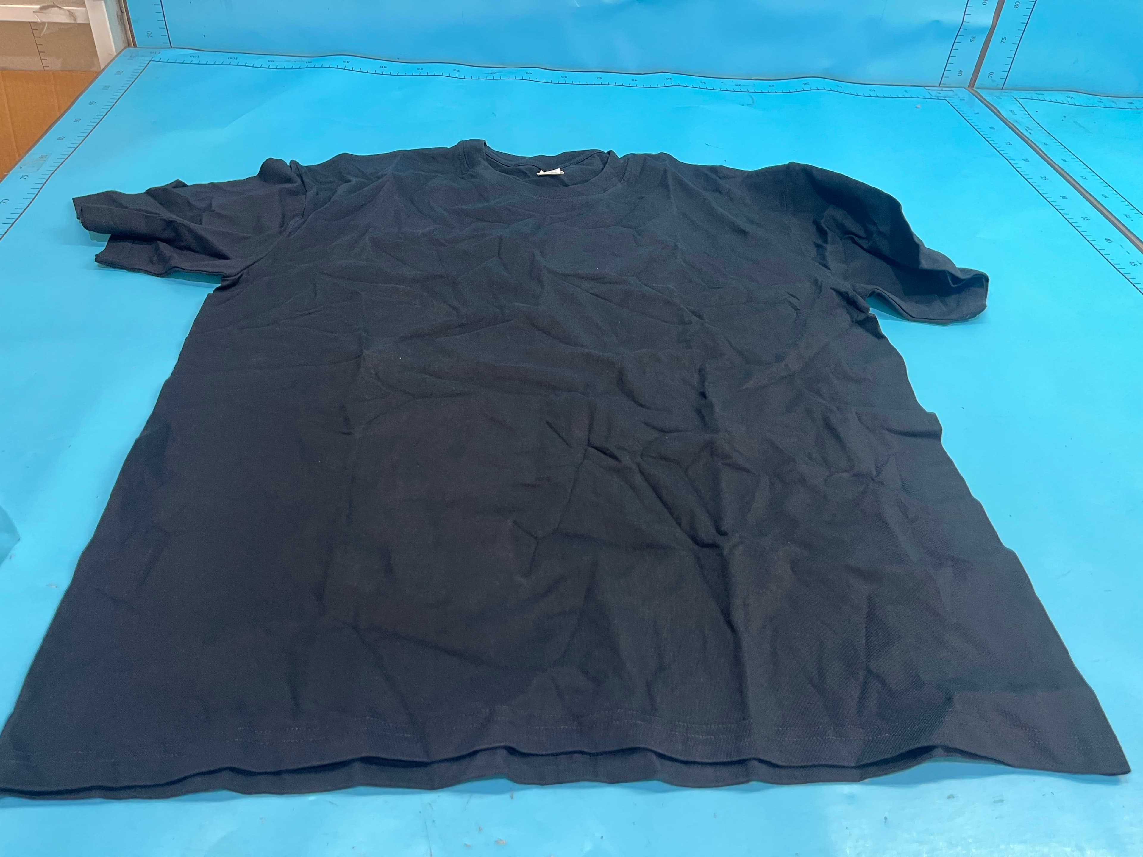 Camiseta de manga curta de peso pesado verão em torno do pescoço 230g camiseta de algodão puro pequeno decote cor pura juventude masculina e feminina camiseta d
