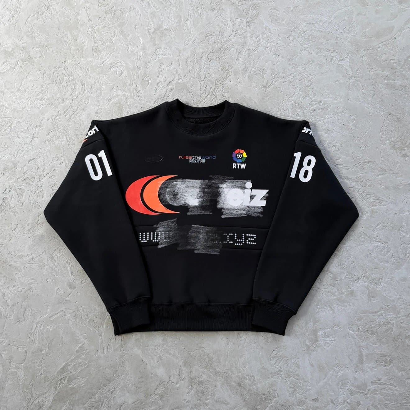 Sponsored Training Crew-Neck T-Shirt – Black