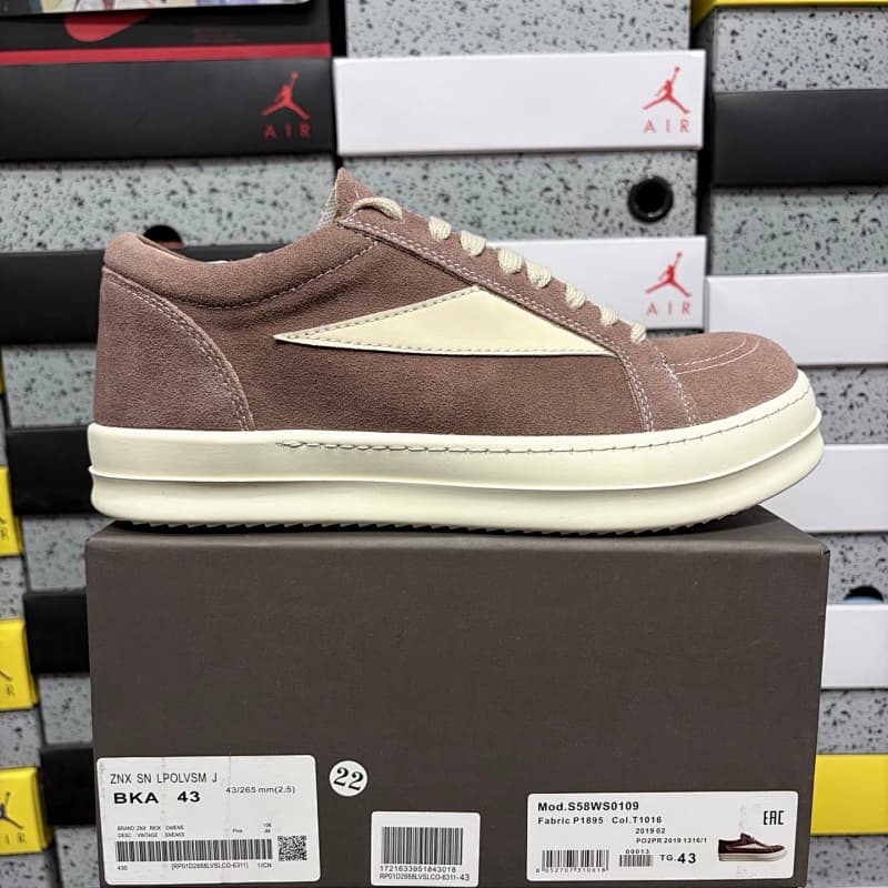 180Y 【OK Batch】Rick Owens Drkshdw 35-46 棕白麂皮