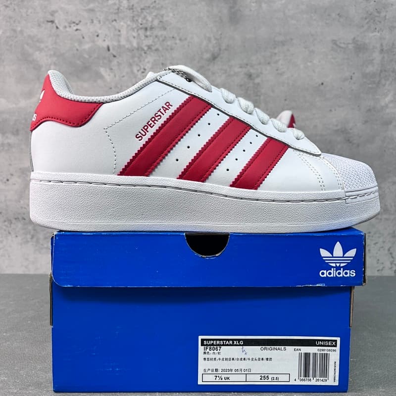 ¥170 绿X Batch AD Originals Superstar IF8067白红 厚底