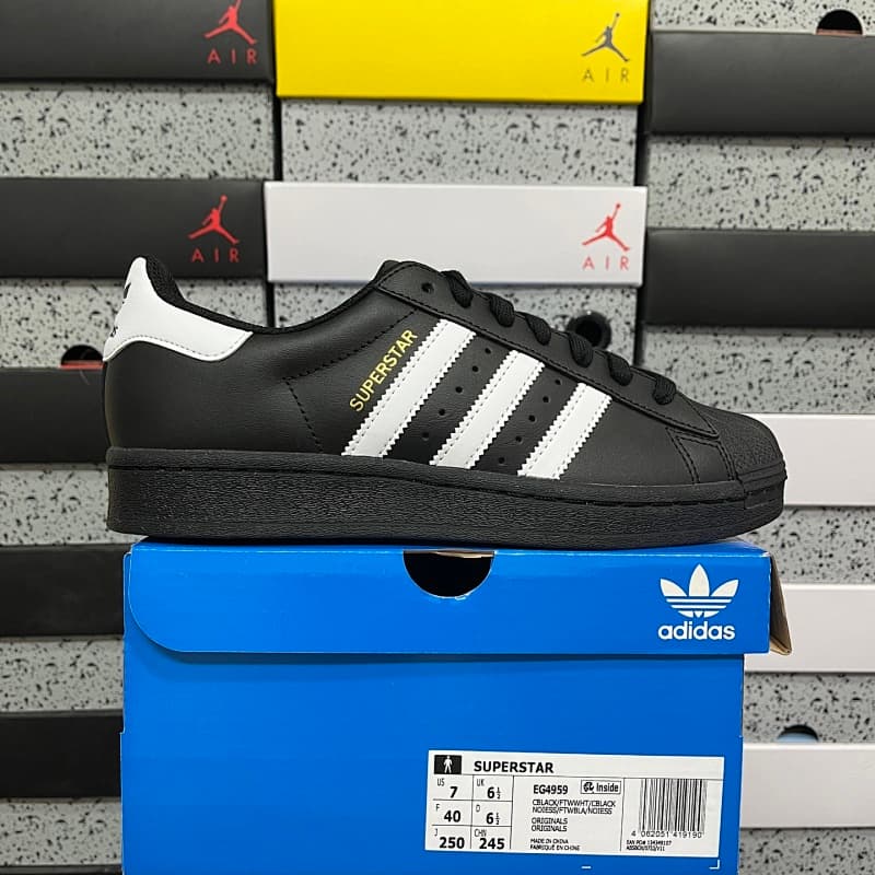 110Y【G Batch】AD Originals Superstar 36-46 EG4959 黑白
